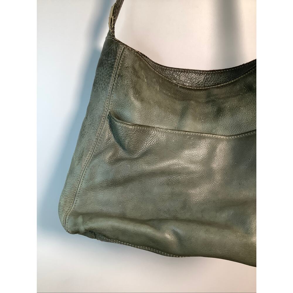 COACH Green Sonoma Leather Hobo Bag Shoulder Crossbody Purse Vintage 90s P8-5 - Picture 3 of 10